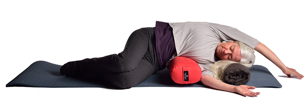 Restorative Side Stretch with Junior Bolster